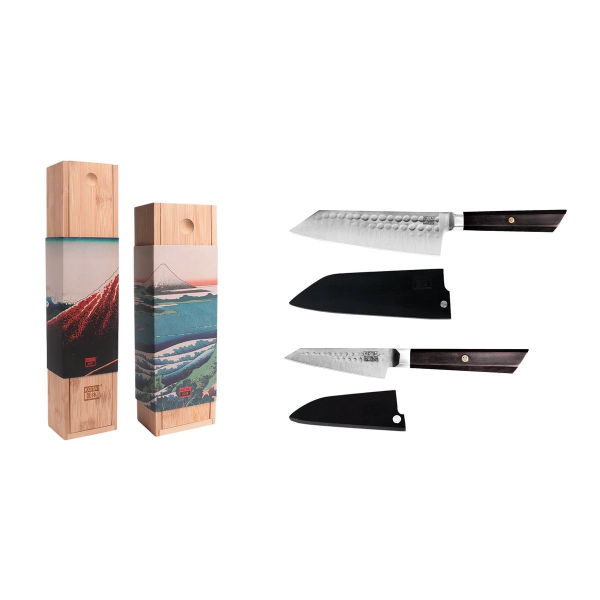 Messerset - Das Bunka Starter Set: 2 Messer (Bunka Schälmesser 90mm + Bunka Santoku 170mm)