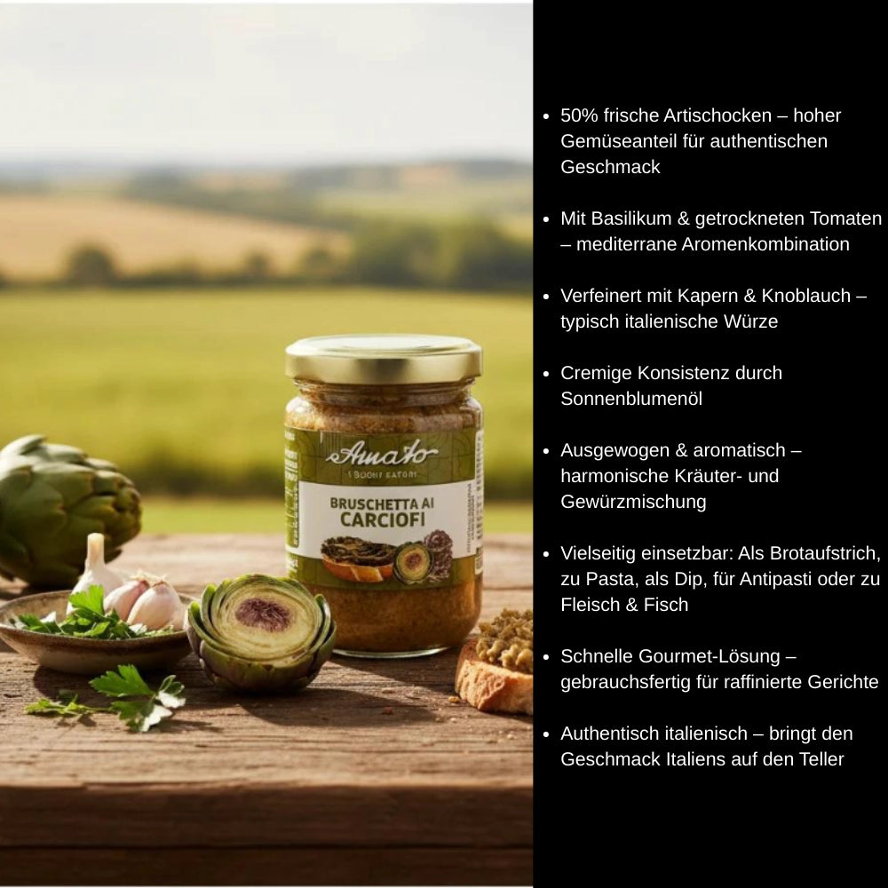 Amato Bruschetta ai Carciofi im Glas 130g