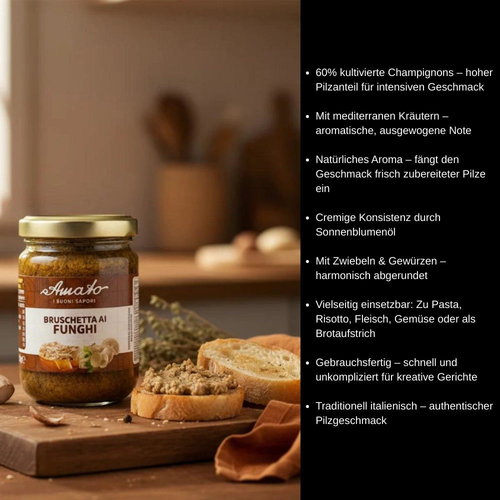 Amato Bruschetta ai Funghi im Glas 130g