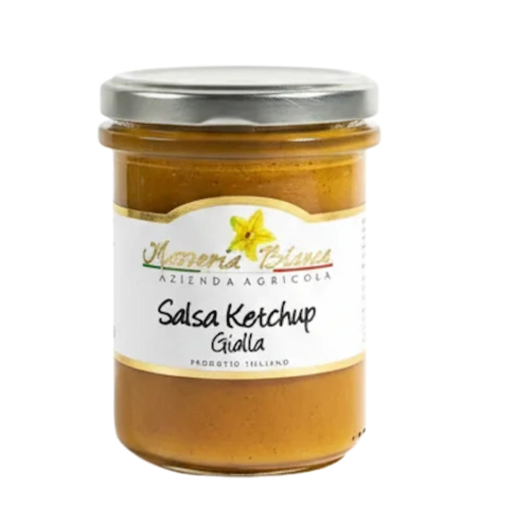 Salsa Ketchup aus Gelben Tomaten im Glas 190g