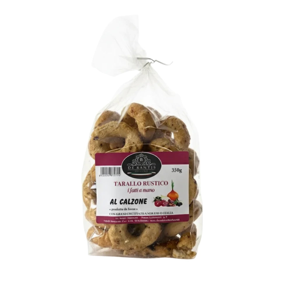 Handgemachte Apulische Taralli mit Calzone Geschmack 350g
