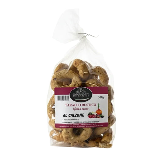 Handgemachte Apulische Taralli mit Calzone Geschmack 350g