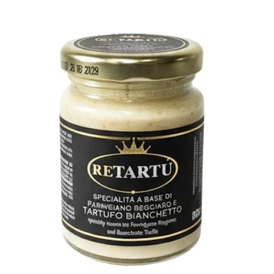 RETARTU Parmigiano-Reggiano-Creme mit Bianchetto-Trüffel im Glas 80g