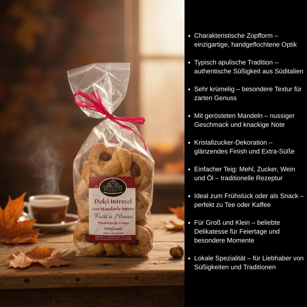 Dolci Intrecci mit Ganzen Mandeln 250g