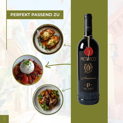 Metiusco Aniversario Salento IGP Negroamaro 2023 0,75l Flasche