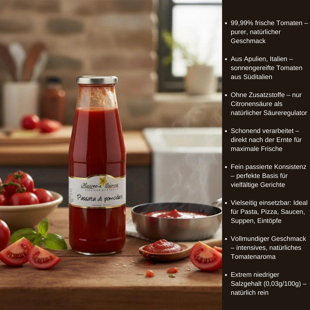 Masseria Bianca Passata di Pomodoro im Glas 680g