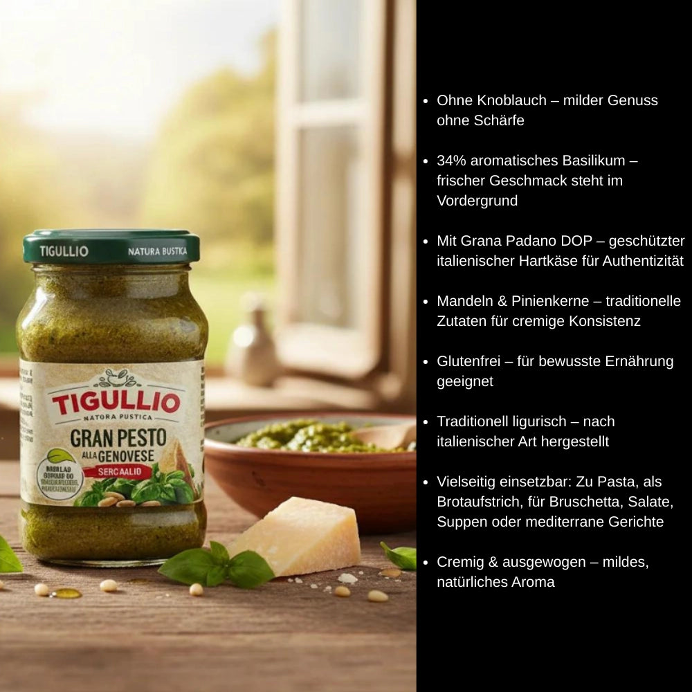 TIGULLIO Gran Pesto alla Genovese im Glas 190g