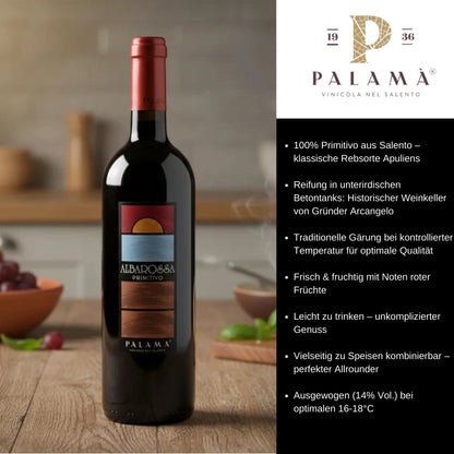 Albarossa Salento IGP Primitivo 2023 0,75l Flasche