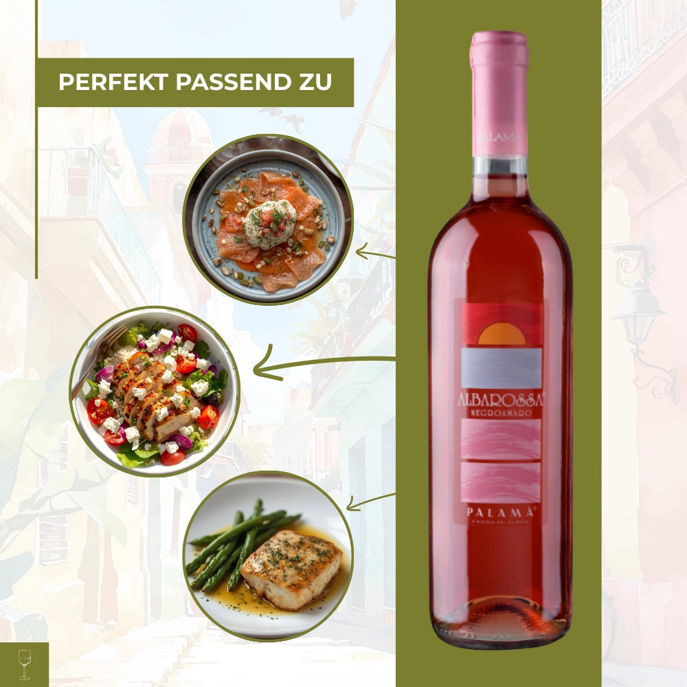 Albarossa Salento IGP Negroamaro Rosato 2024 0,75l Flasche