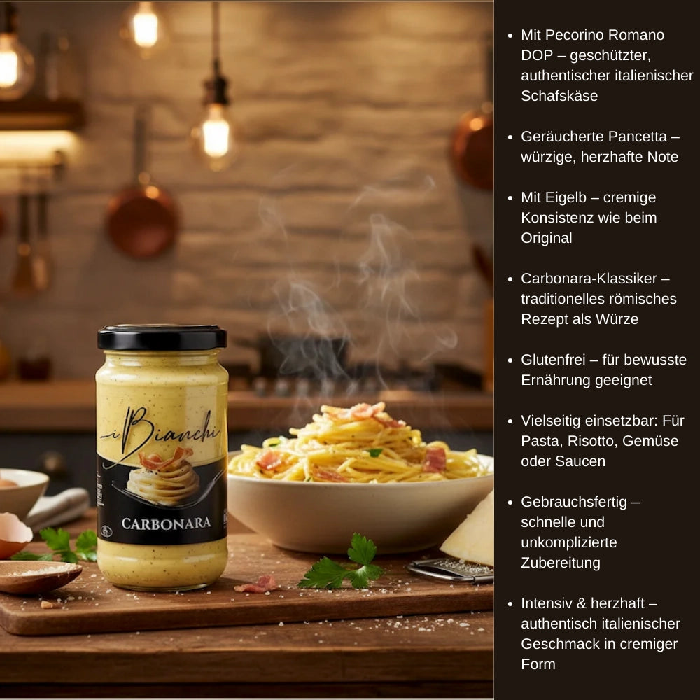 Berni i Bianchi Carbonara im Glas 190g