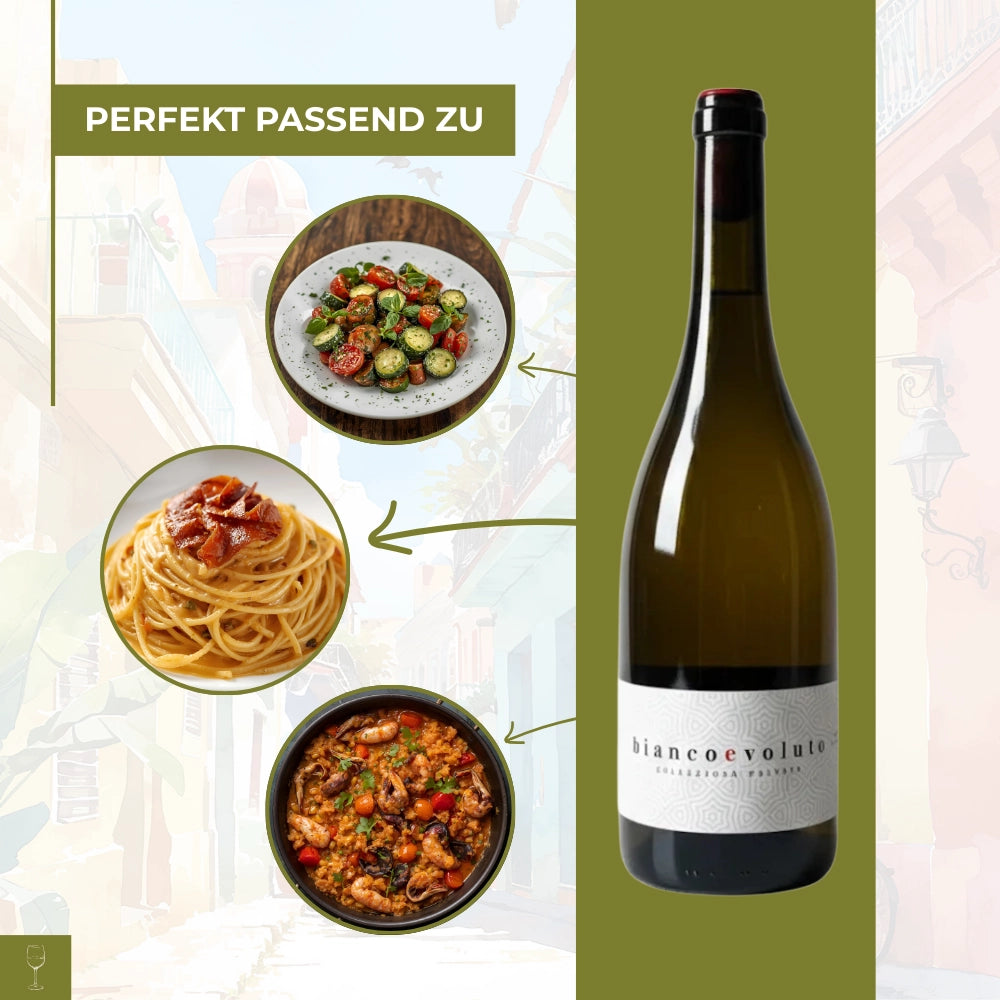 Bianco Evoluto Collezione Privata Salento IGP Verdeca Malvasia Bianca 2020 0,75l Flasche