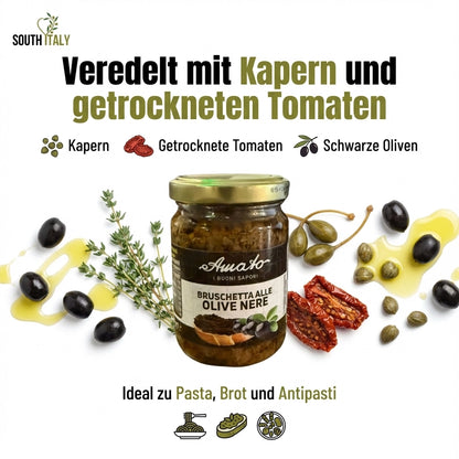 Amato Bruschetta alle Olive Nere im Glas 130g