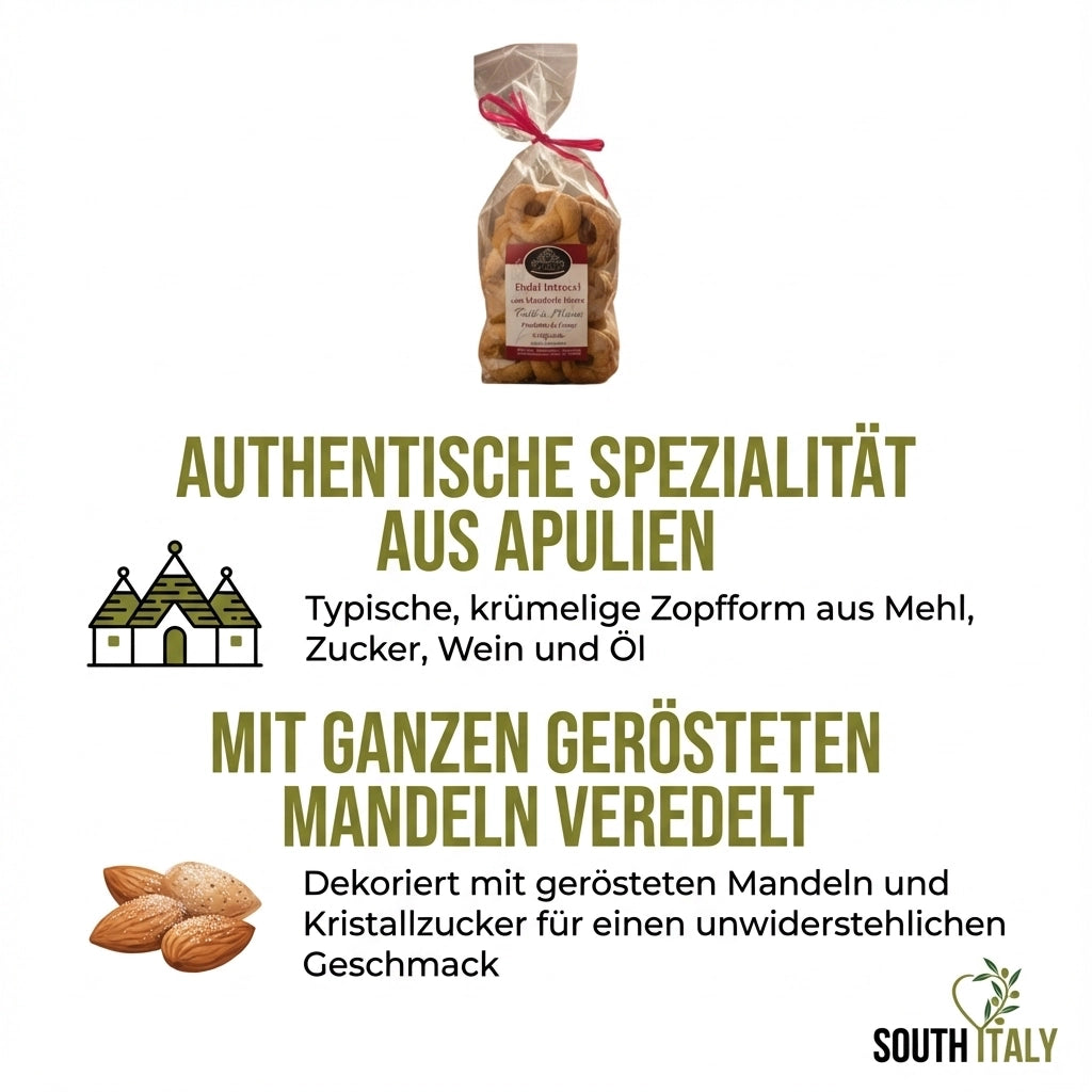 Dolci Intrecci mit Ganzen Mandeln 250g