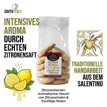 Handgemachte Süssigkeiten Zitronenherzen 350G