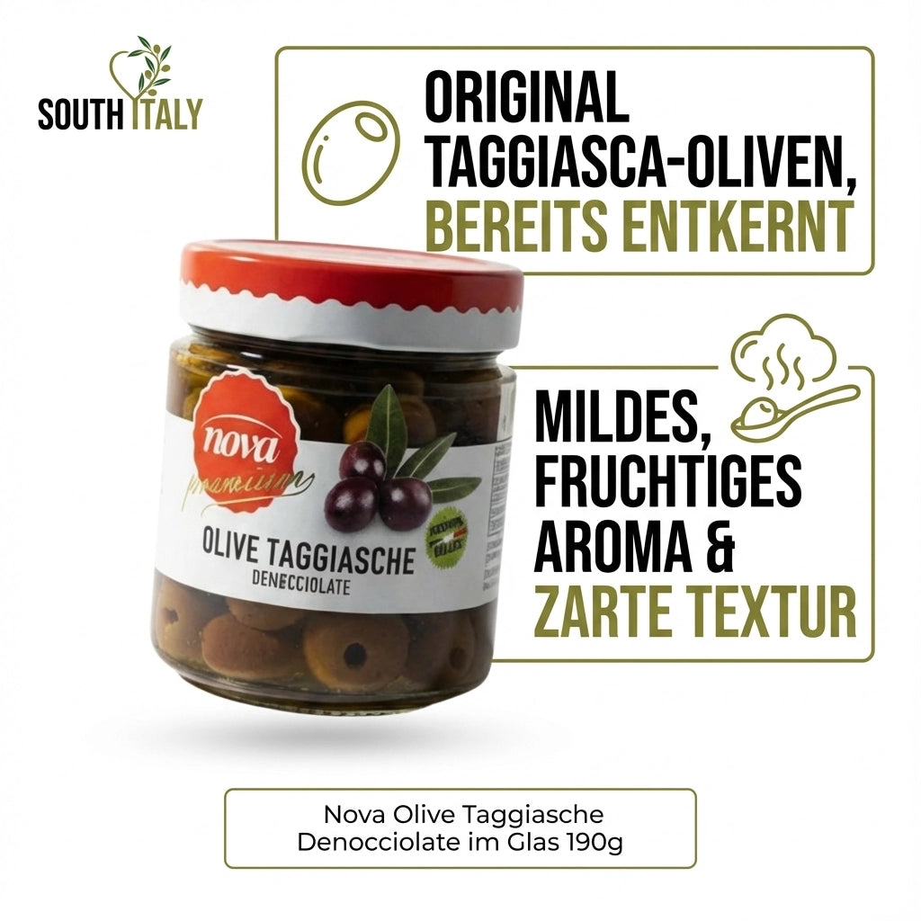 Nova Olive Taggiasche Denocciolate im Glas 190g