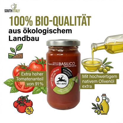 Alce Nero BIO Sugo di Pomodoro con Basilico im Glas 200g