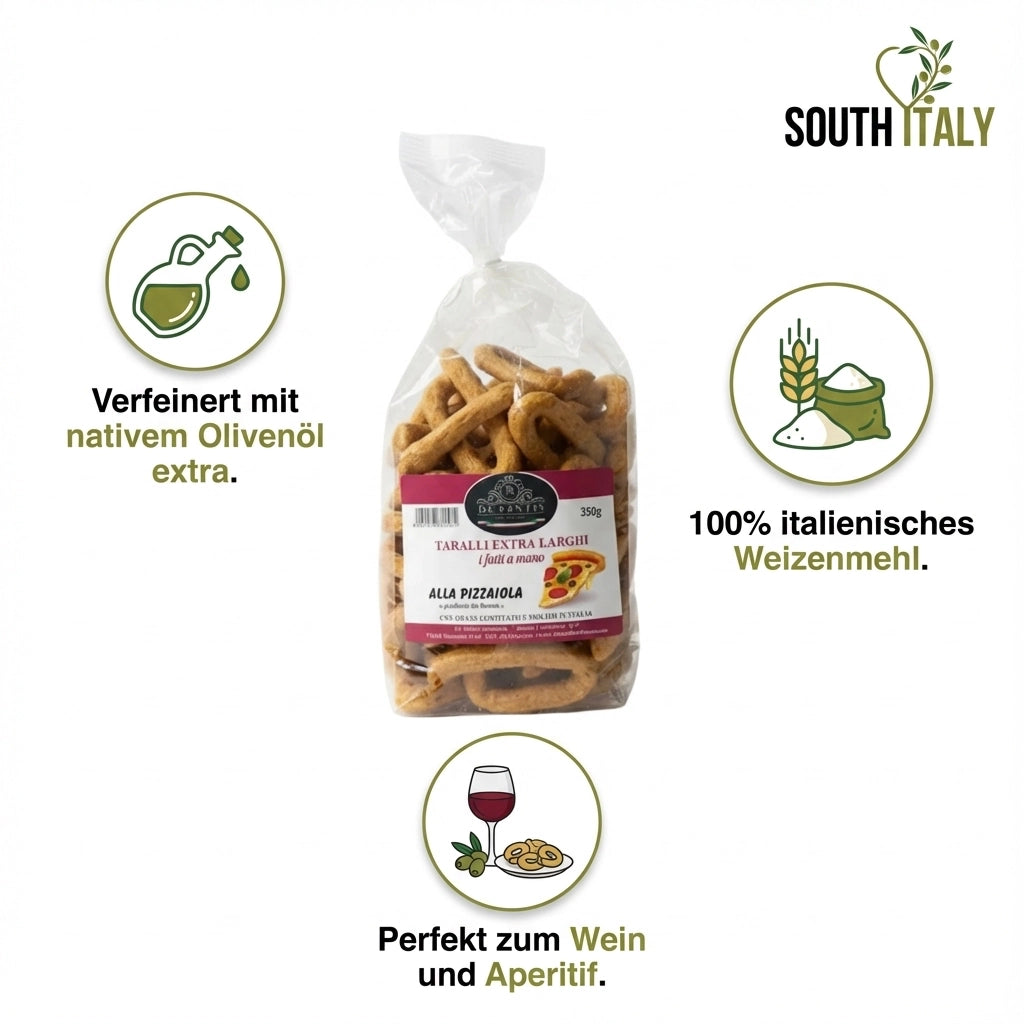 Handgemachte Apulische Taralli alla Pizzaiola 350g
