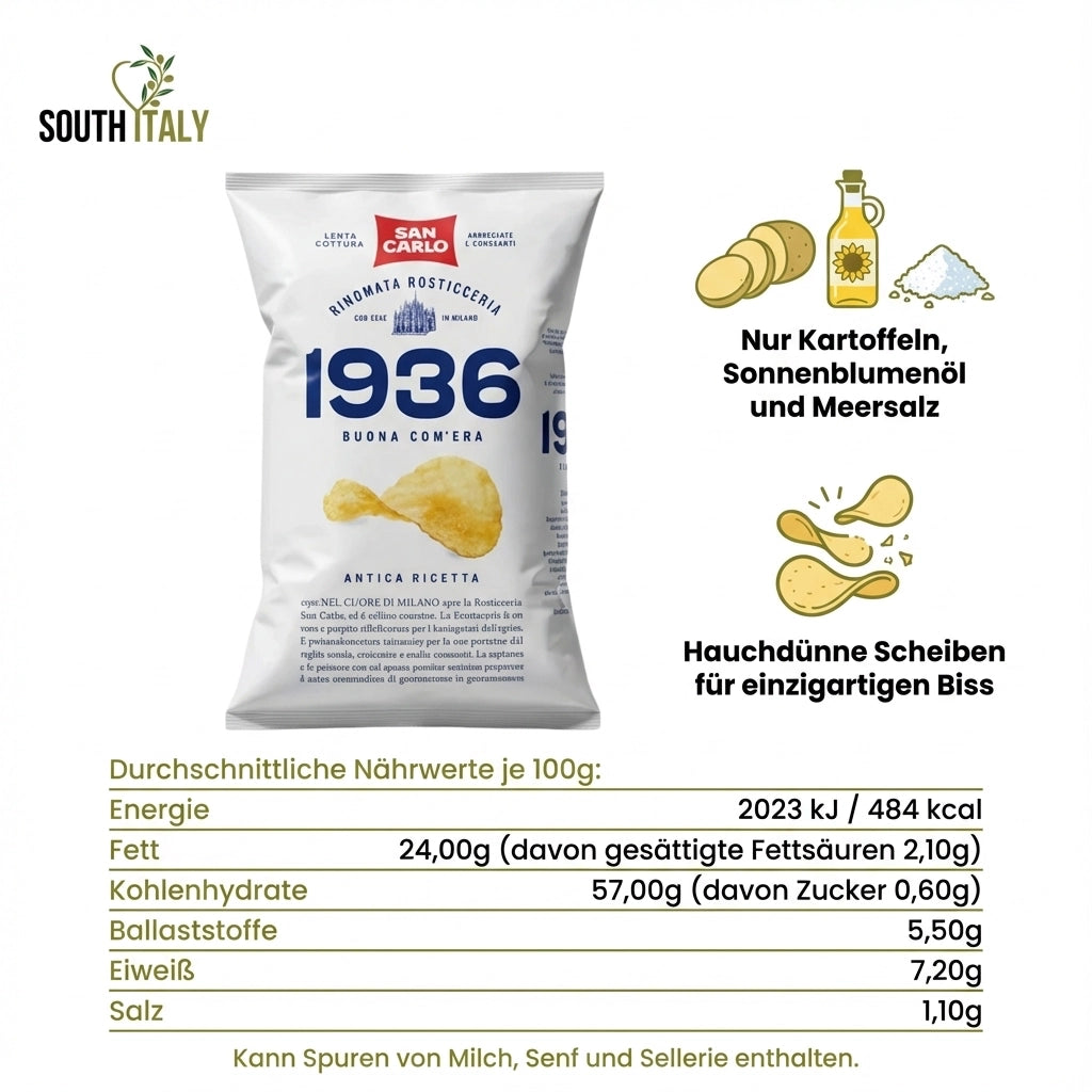 San Carlo – Antica Ricetta Kartoffelchips 150g