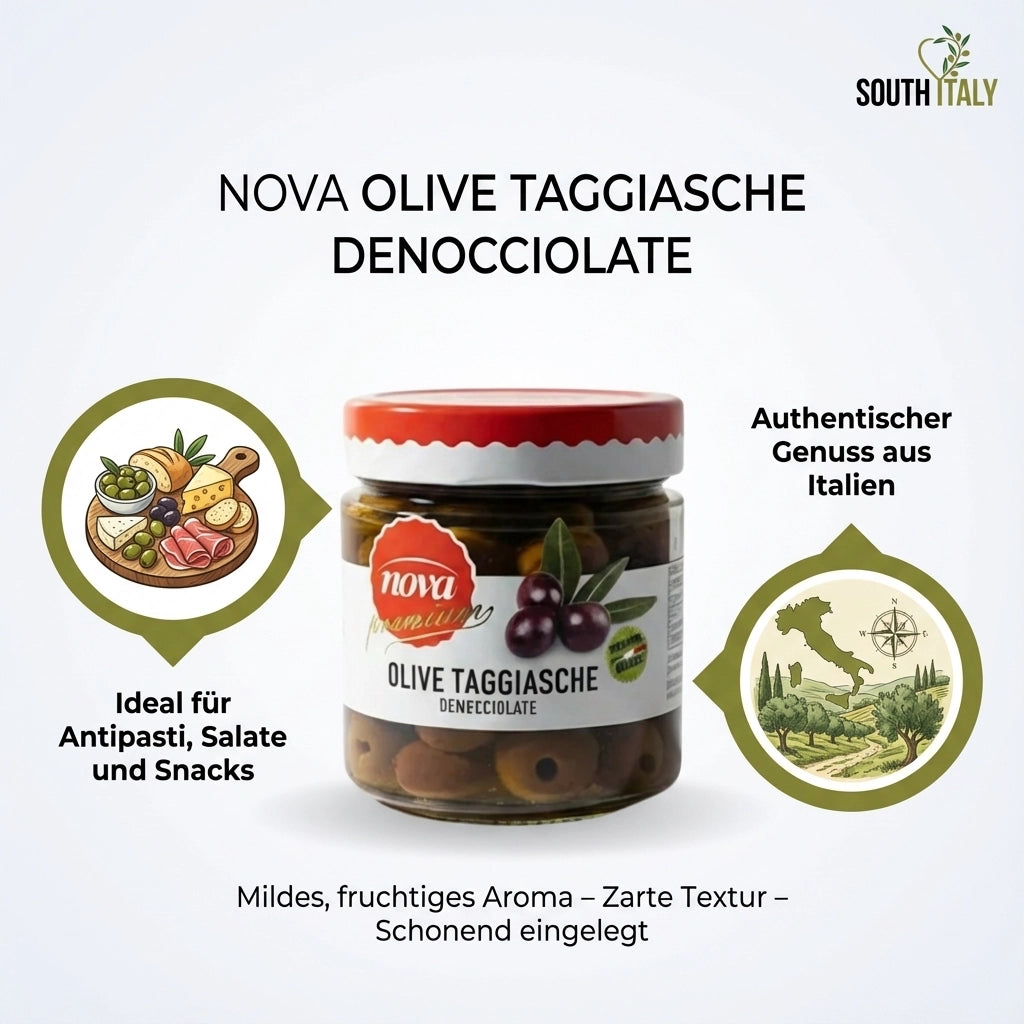 Nova Olive Taggiasche Denocciolate im Glas 190g