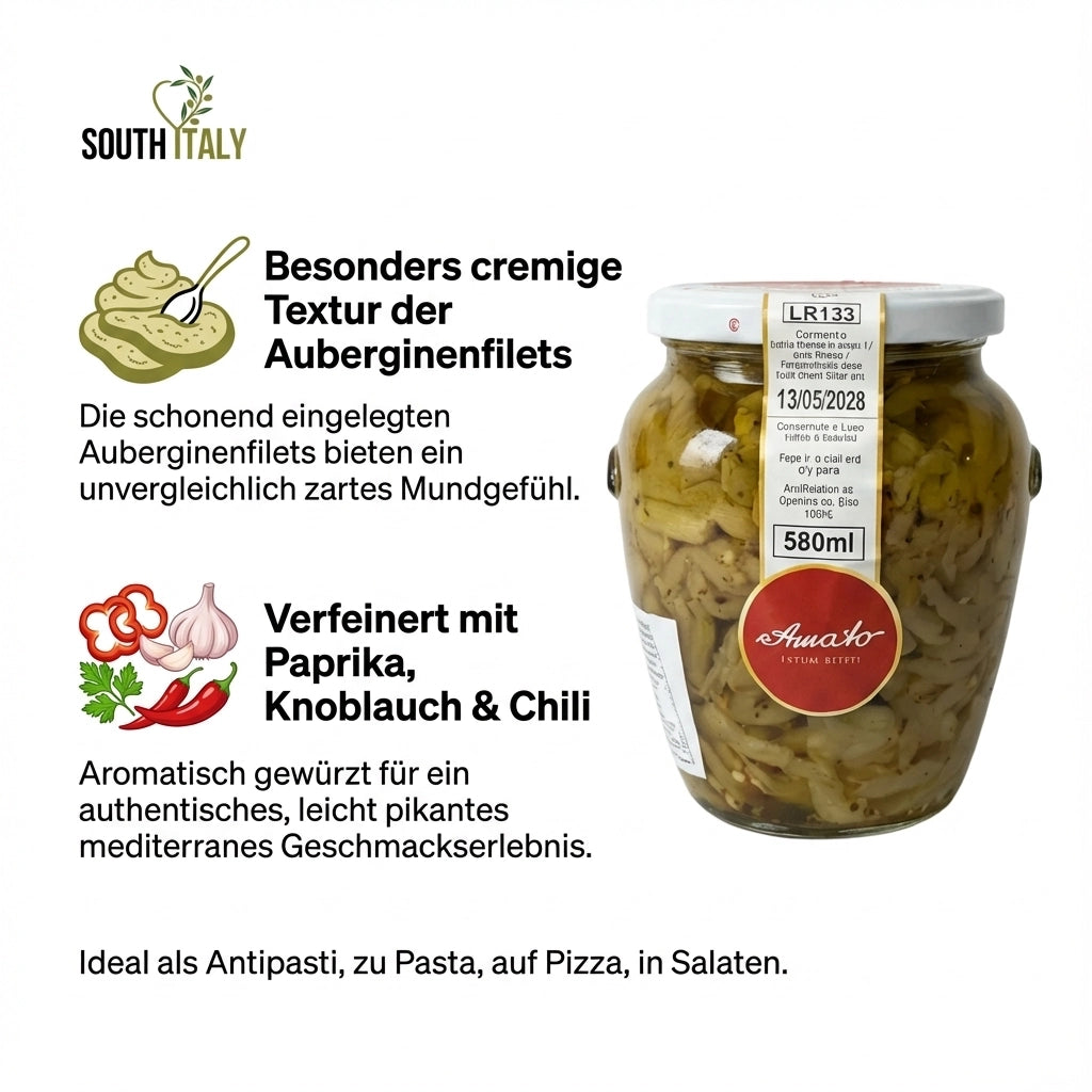 Amato Melanzane a Filetti im Glas 550g