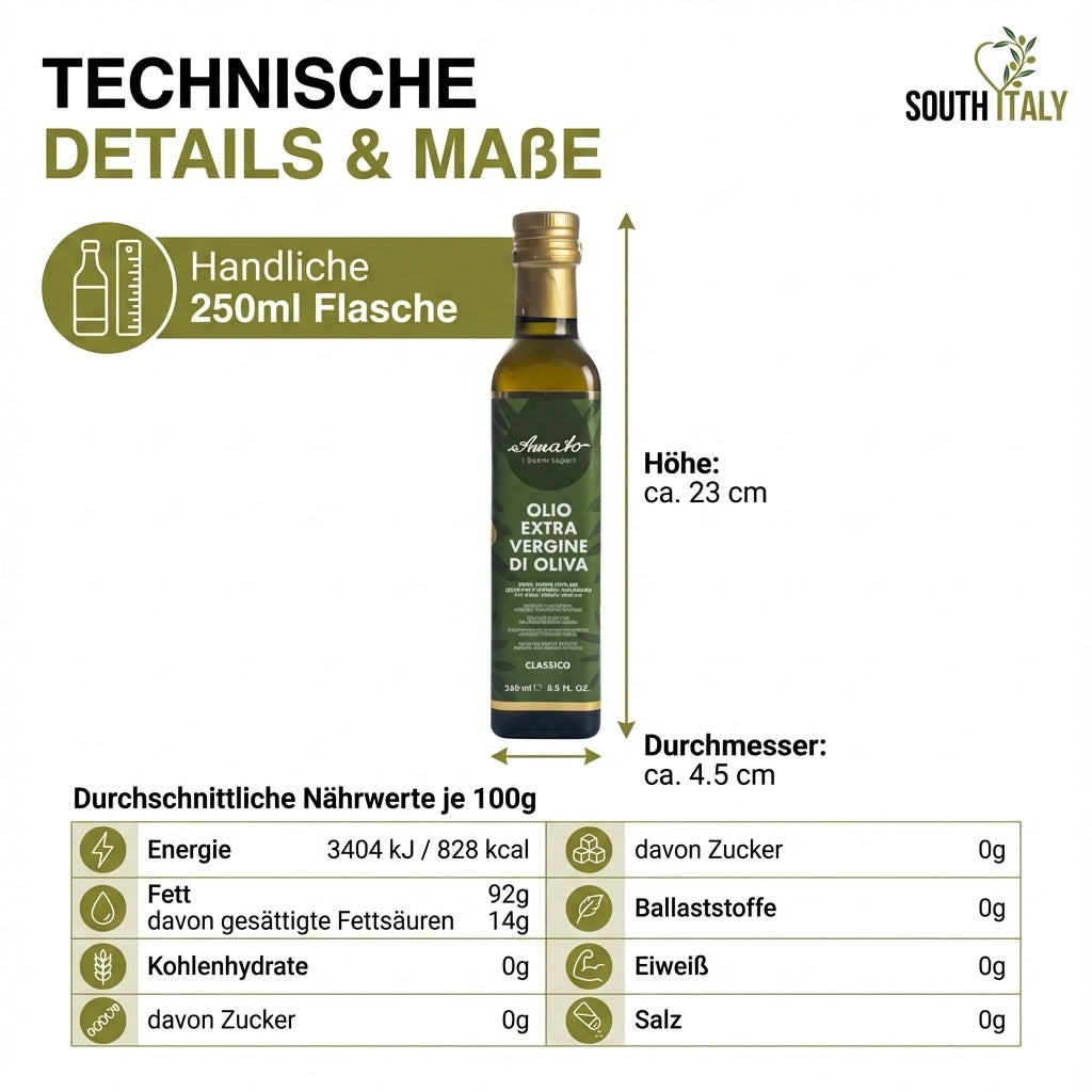 Amato Olio Extra Vergine Di Oliva Flasche 250ml