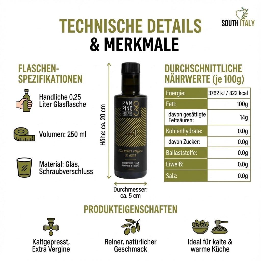 Rampino Olivenöl Extra Vergine 0,25l Flasche