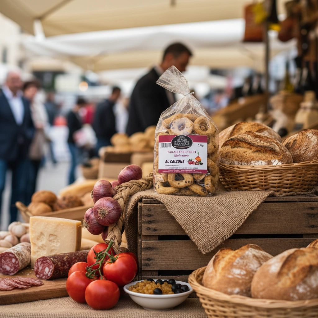 Handgemachte Apulische Taralli mit Calzone Geschmack 350g