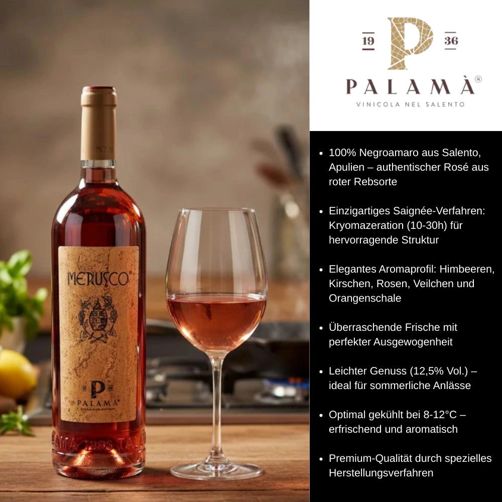 Metiusco Salento IGP Negroamaro Rosato 2024 0,75l Flasche