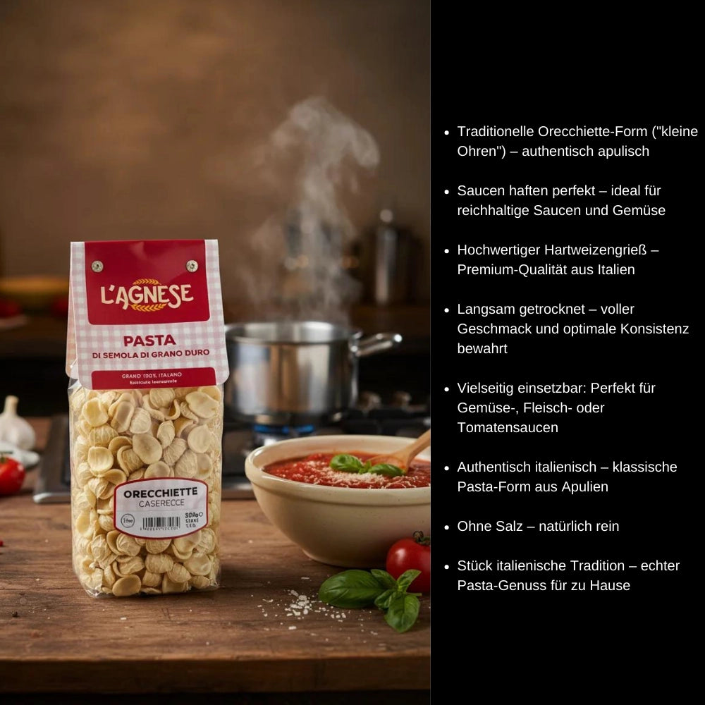 Pastifico L´agnese Pasta Casareccia Orecchiette 500g