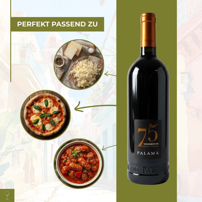 75 Vendemmie Salento IGP Negroamaro 2021 0,75l Flasche